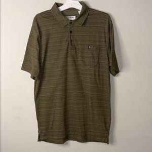 English Laundry Green Polo Shirt Classic Knit Design